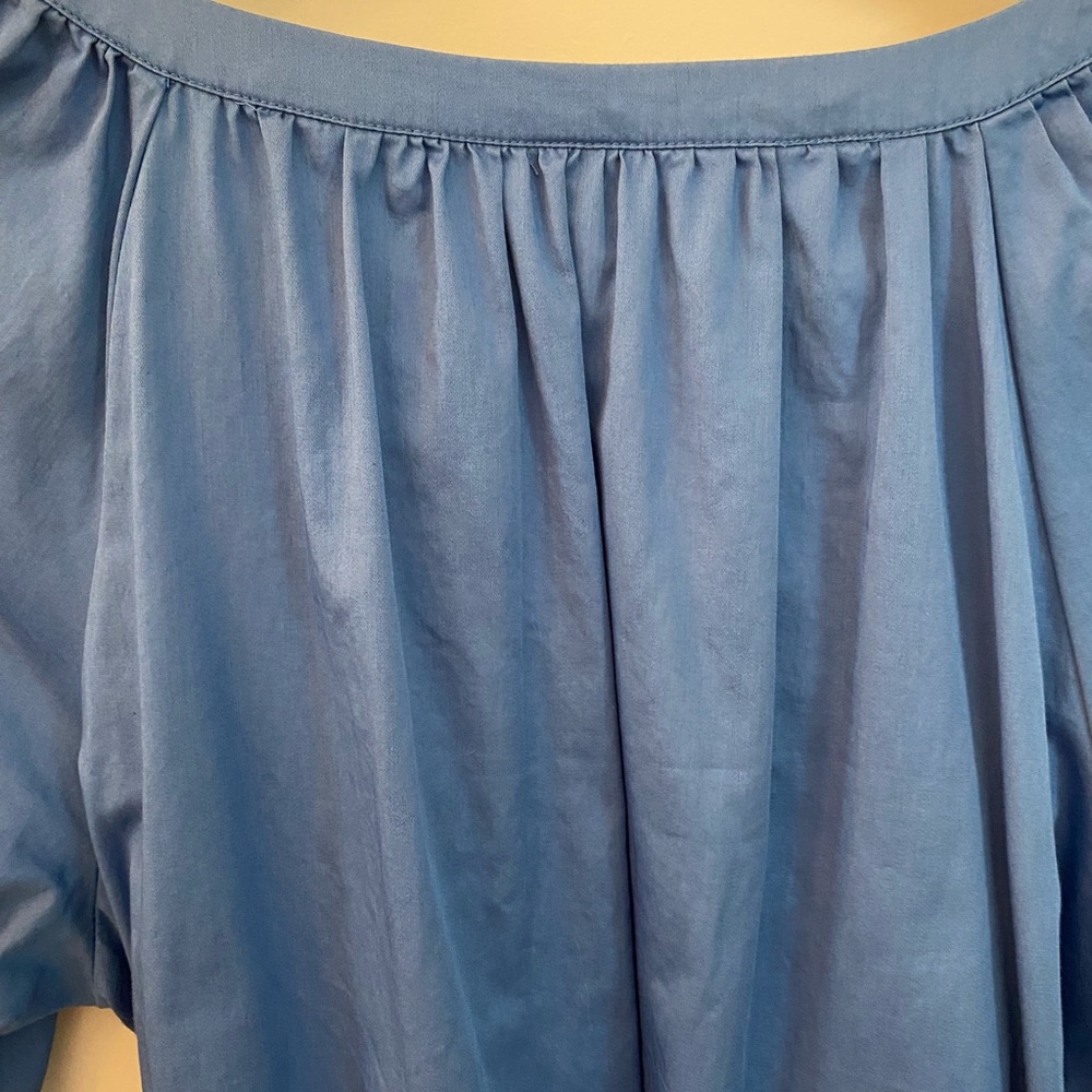 EUC Women’s Blue Midi Dress Size Medium - Picture 8 of 10